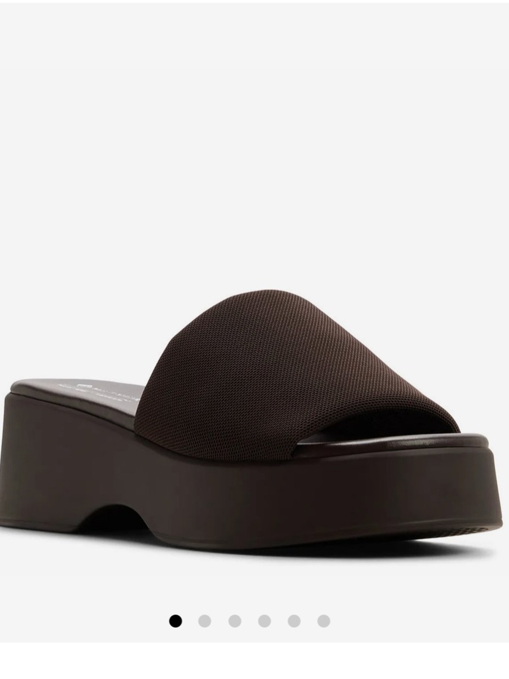 Call it Spring Noemii Platform sandal dark brown slide shoes